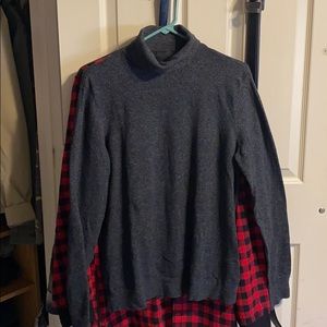 Charcoal gray turtleneck